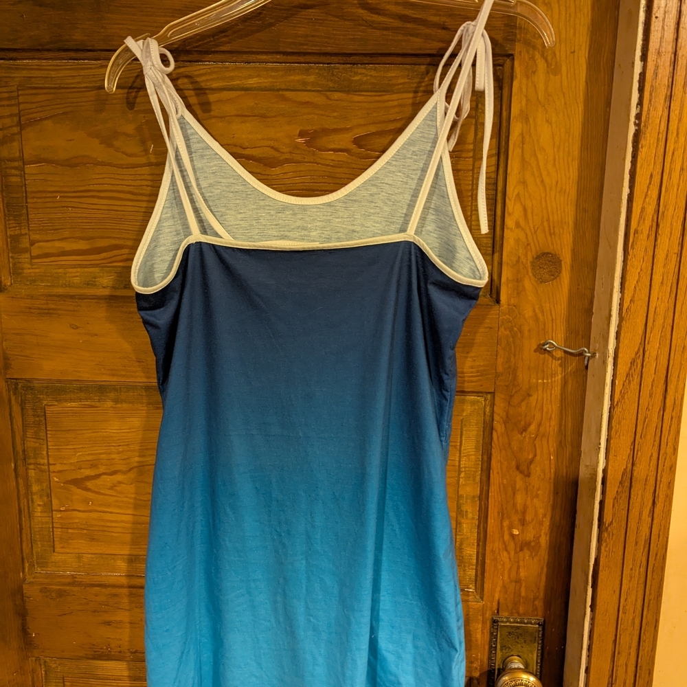Source‎ Unknown Blue Mini Dress with Ombre Effect - Picture 5 of 8